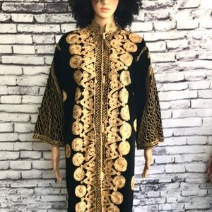 Vintage Black & Gold Cardigan